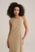 WE Fashion Robe longue sans manches Femme Beige S