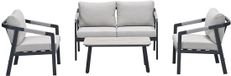Garden Impressions Milou loungeset 4-delig - donker grijs