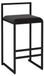Tabouret de bar moderne avec cadre en fer noir robuste