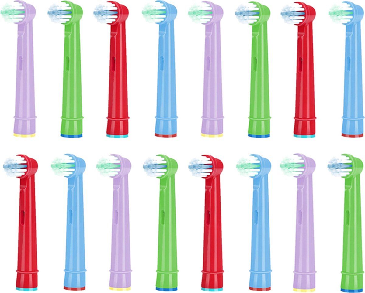 Cosity Universele opzetborstels voor kinderen - Geschikt voor Oral-B - 16 stuks