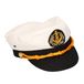 Gerkimex Kapitein verkleed pet - blauw/wit - polyester - scheepvaart - feestartikelen - voor kinderen 54 -