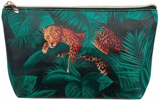Puckator Toilettas Medium Luipaard in de Jungle - PVC - Unisex - 23.5 x 15 cm