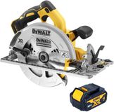 DeWalt DCS 572 N Scie circulaire sans fil 18 V 184 mm sans balai + 1x batterie 4,0 Ah - sans chargeur