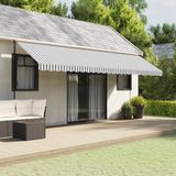 Maison Exclusive - Parasol, rayé anthracite et blanc, 600 cm