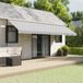 Maison Exclusive - Parasol, rayé anthracite et blanc, 600 cm