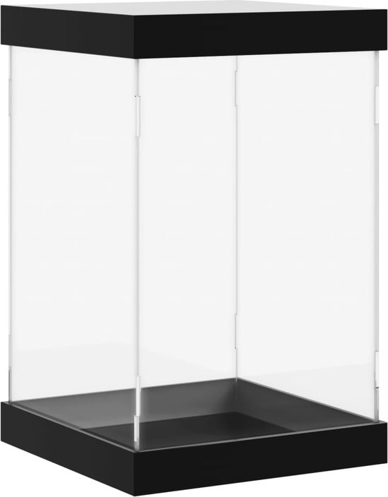 vidaXL - Vitrine - transparant - 14x14x22 - cm - acryl