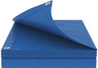 vidaXL Zeildoek met oogjes, blauw, 2 x 3 meter, 180 g/m² PE