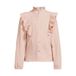 Me & My Monkey rechtvallende blouse met ruches - roze