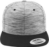 Flexfit Stripes Melange Crown Snapback Pet - Zwart