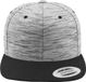 Flexfit Stripes Melange Crown Snapback Pet - Zwart
