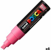 Merkloos Uni POSCA paintmarker PC-8K, 8 mm, roze 6 stuks