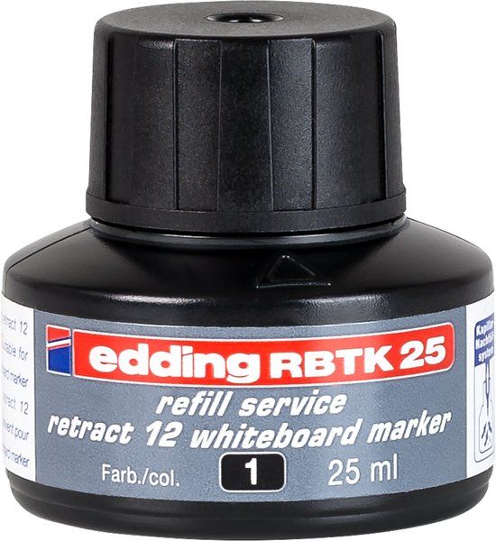 edding RBTK 25 navulinkt zwart 25 ml