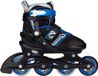 Nijdam Inline Skate Verstelbaar - Go Crossing - Zwart/Blauw/Zilvergrijs/Wit - 33-36