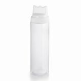 Lacor - R69242H - Ujello Triple 550 ml, keukenfles, sausdispenser, 100% BPA-vrij, Ø 6,5 x 22 cm, wit