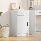 vidaXL Dressoir Wit Bewerkt Hout 40 x 40,5 x 75 cm