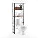 Furinno Badkamer Opslag, Hout, Frans Eiken Grijs/Zwart, one size