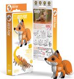 EUGY 3D Puzzel - Rode Vos - Bosdieren - Duurzaam - Verzamel Ze Allemaal - 6 Jaar