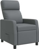 vidaXL - Relaxfauteuil - Grijs - Kunstleer