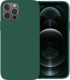 Ceezs telefoonhoesje geschikt voor Apple iPhone 12 / 12 Pro hoesje - silicone backcover - optimale bescherming - groen
