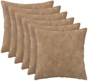 vidaXL - Kussensloop - 6 stuks - HEERLEN - Taupe - 45 x 45 cm - Katoensatijn