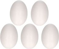 Merkloos Piepschuim hobby vorm - 10x - ei - 4,5 cm - DIY knutsel figuren om te versieren - paasei