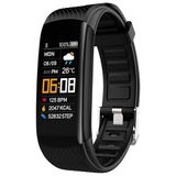 GIMA Activity Health Tracker Fitband met 4 gezondheidsparameters, 3 sportieve activiteiten, stappen en afstand, zwart, 27234
