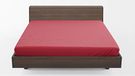 Cotton & Color Hoeslaken, rood, 1/2 hoek