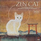 Zen Cat 2026 Wall Calendar: Paintings and Poetry by Nicholas Kirsten-Honshin