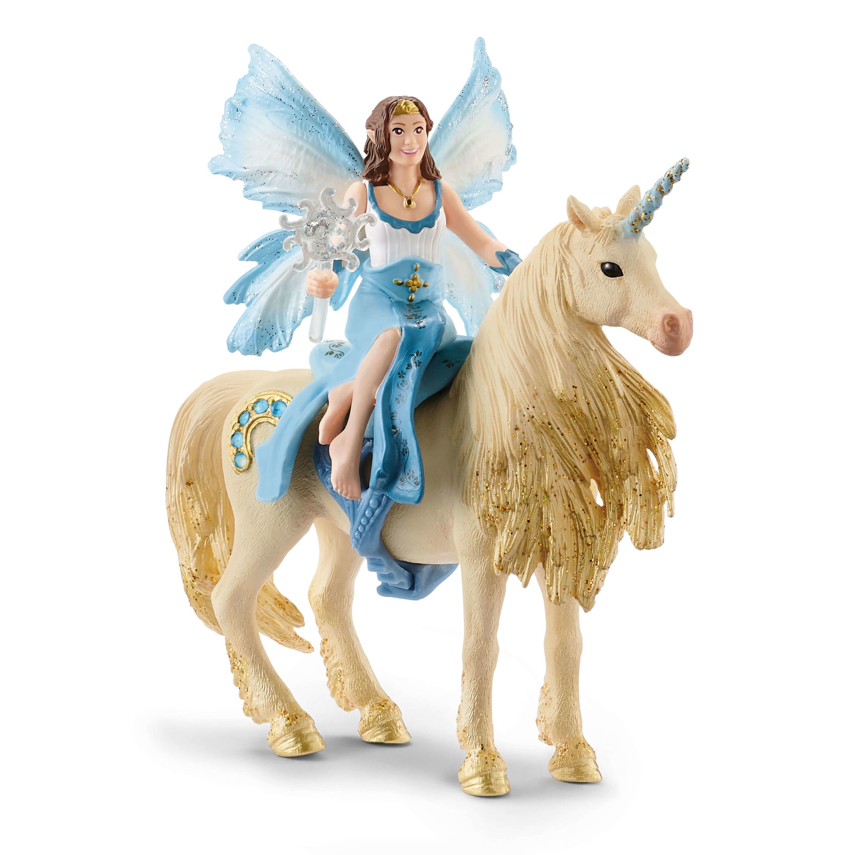 Schleich BAYALA Eyelas buitenrit op gouden eenhoorn - Speelgoedfiguur - Meisjes - 5-12 jaar - 42508