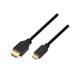 AISENS A119-0115 HDMI kabel 3 m HDMI Type A (Standaard) HDMI Type C (Mini) Zwart