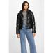 Morgan Manteau d'hiver matelassé enduit - Noir