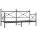 VidaXL Canapé-lit Acier Noir 2080 mm x 855 mm x 1070 mm