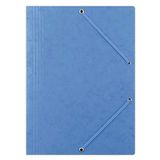 Donau 8643080-23PL Premium Hoekspanner-map A4 van sterk Colorspan-karton/karton Presspan wasgecoat met 2 elastieken blauw