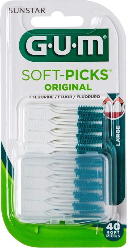 Gum Soft Picks Large + Fluoride 40st