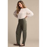 Red Button Red Button top met veren - ecru