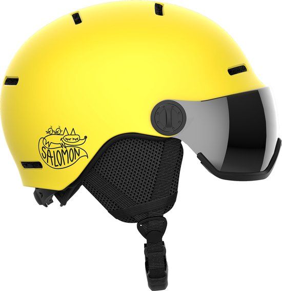 Salomon Orka Visor Kinder Skihelm - Noord-Atlantisch - 49-53 cm