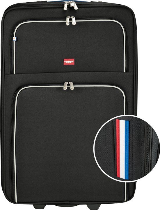 Princess Traveller Princess Barcelona Reiskoffer - 75 cm - Zwart - Polyester - TSA Slot - 95L