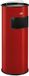 WESCO Staande Asbak met zeef zonder inzet | 50 Liter | Metaal - Rood | Afvalbak met Asbak Staand