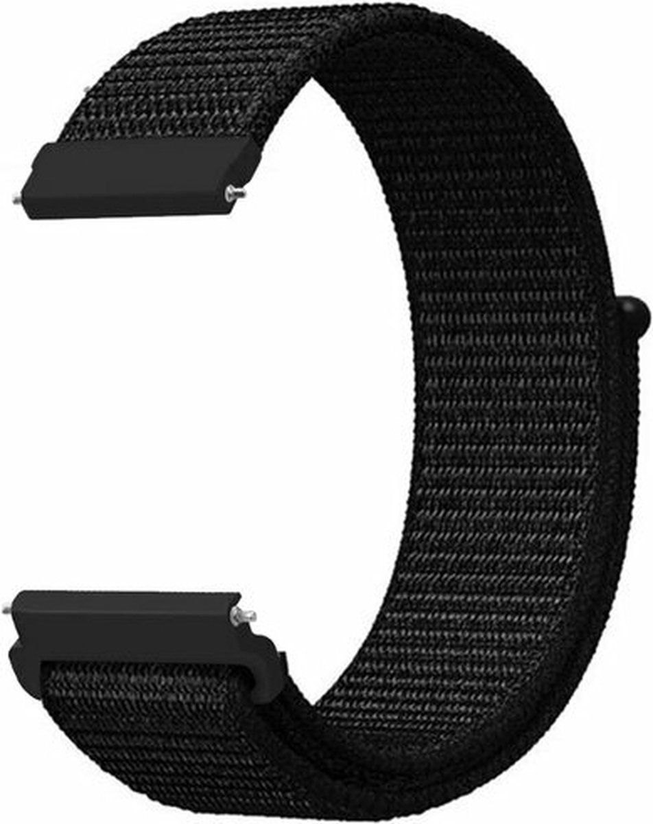 Qubix Garmin Approach S12 / S40 / S42 - Sport Loop bandje - Zwart