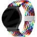 Bandz Bracelet nylon tressé Garmin Venu (arc-en-ciel)