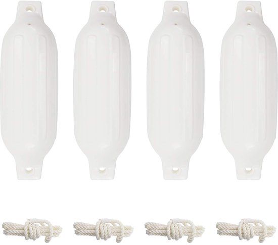 vidaXL Bootstootkussens 4 st 41x11,5 cm PVC wit