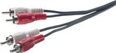 SpeaKa Professional SP-1300368 câble audio 2,5 m 2 x RCA Noir, Rouge, Blanc