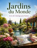 Jardins du Monde: Cahiers de coloriage pour seniors — Plus de 45 illustrations de jardins apaisants à colorier
