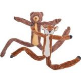 Beeztees Peluche Jouet pour chien Ours avec corde Marron 100 x 14 x 12 cm