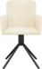 vidaXL Eetkamerstoelen - draaibaar - 2 stuks - fluweel - crèmekleurig