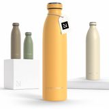 LARS NYSØM Roestvrijstalen drinkfles 750ml - Geïsoleerde waterfles (Mustard Yellow)