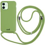 Cool beschermhoes voor iPhone 12/12 Pro, glad, pistache