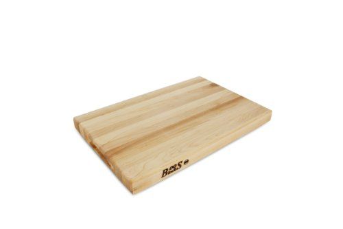 John Boos Block BBQBD Omkeerbaar Maple Wood Edge Grain BBQ Cutting Board met Juice Groove - 662969010010