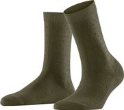 FALKE Family Special Edition eenkleurig katoen sokken dames groen - maat 39-42