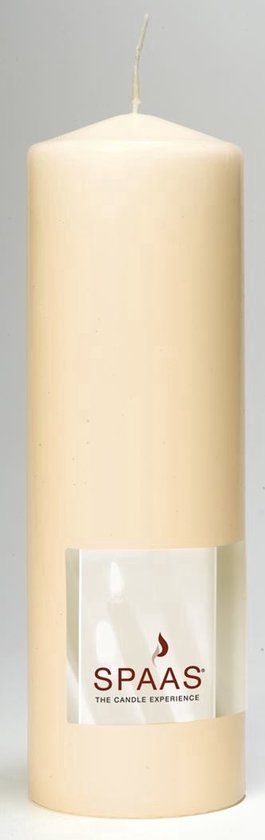 Spaas Candles Spaas Stompkaars Rond Ivoor 250 mm x 8 cm 115 uur 1 stuk(s)